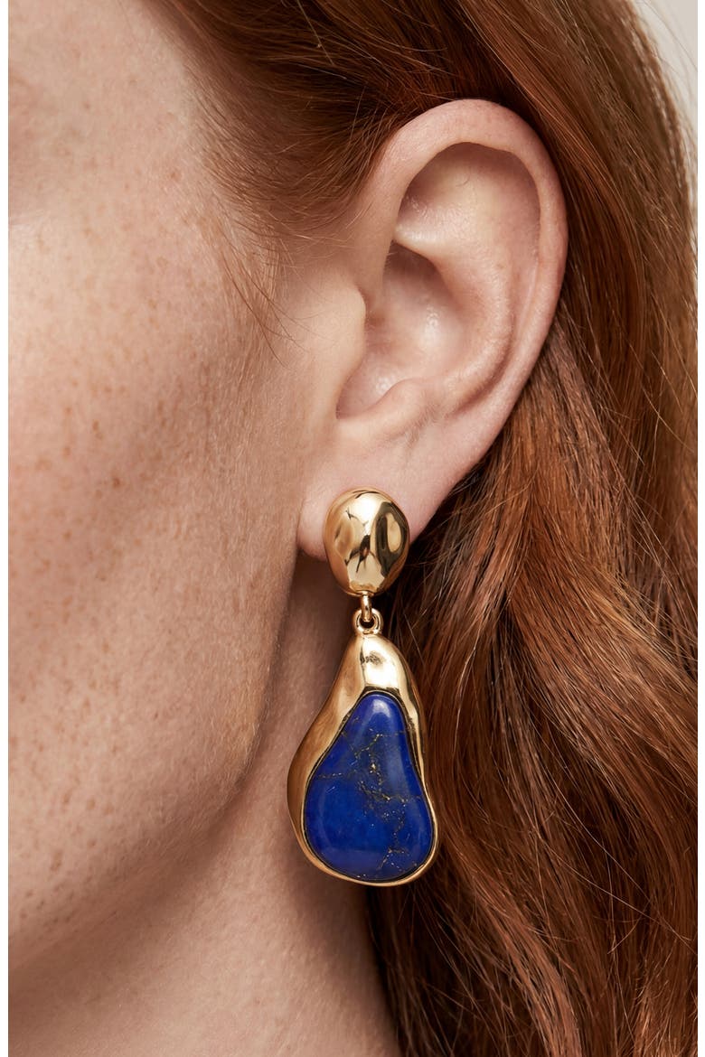 Hidden Gem Lapis Lazuli Drop Earrings, Alternate, color, LAPIS