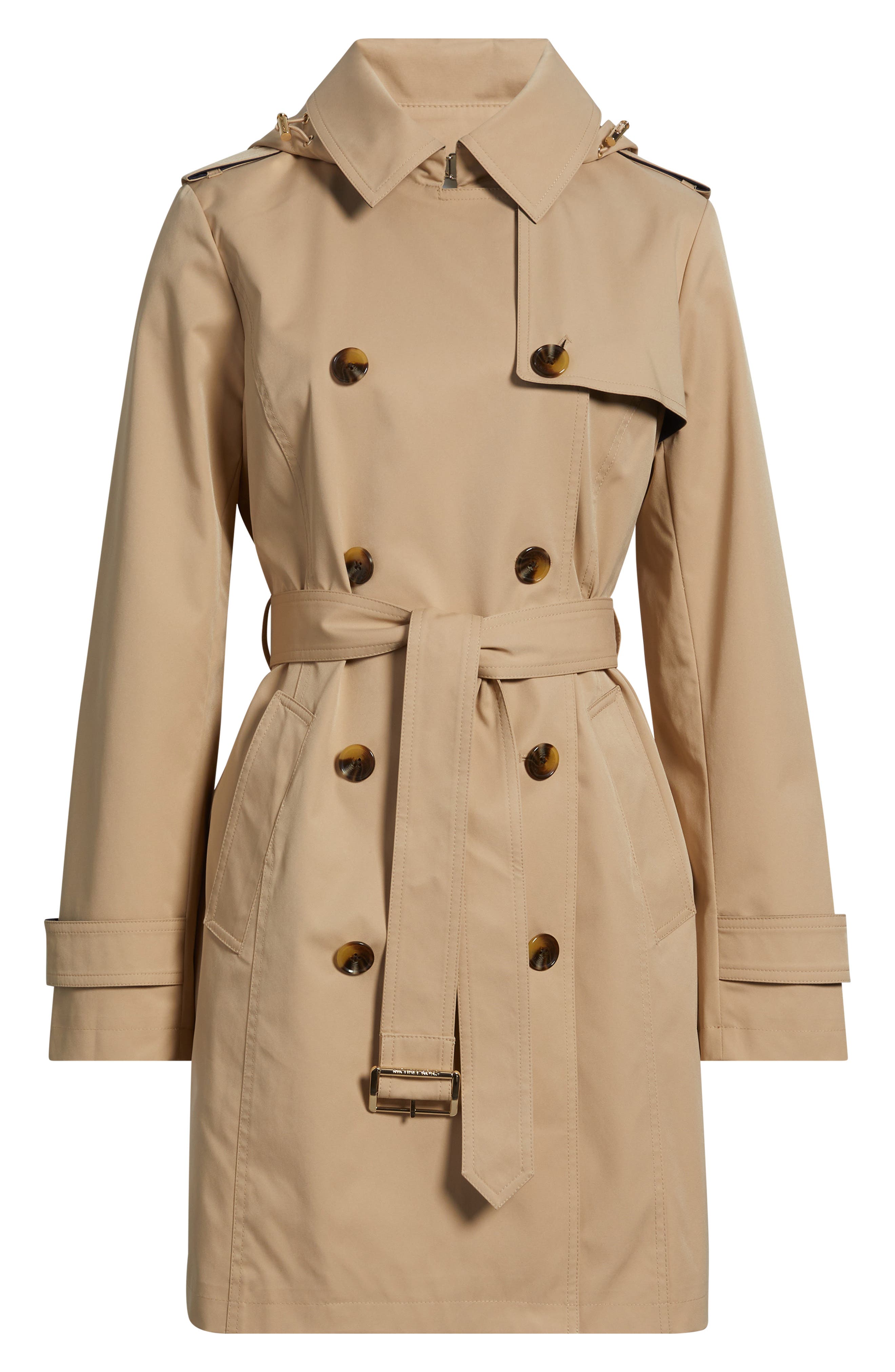 Classic Double Breasted Hooded Trench Coat (Women) | Nordstrom