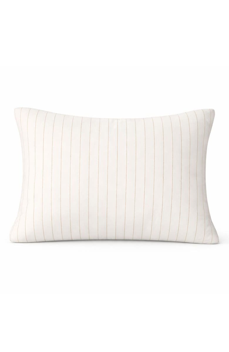 Domani Home Golden Stripe Boudoir Pillow Sham, Main, color, White/ Gold