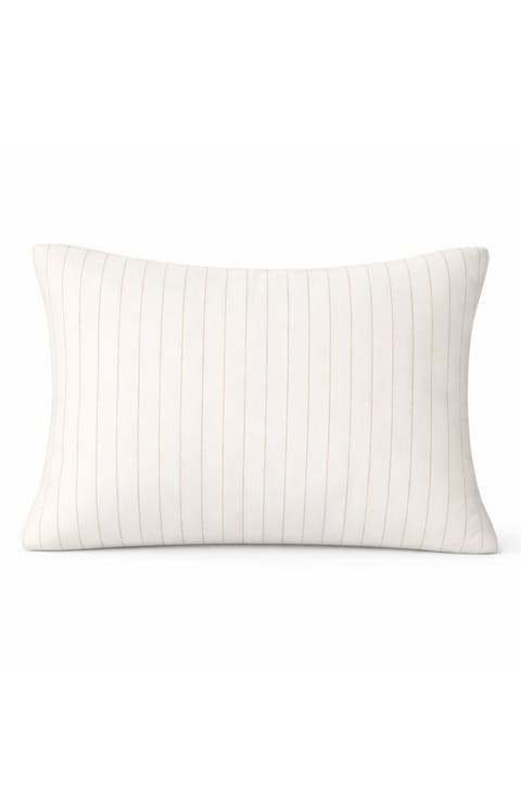 Golden Stripe Boudoir Pillow Sham