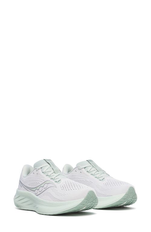 Saucony Ride 18 Running Shoe In White