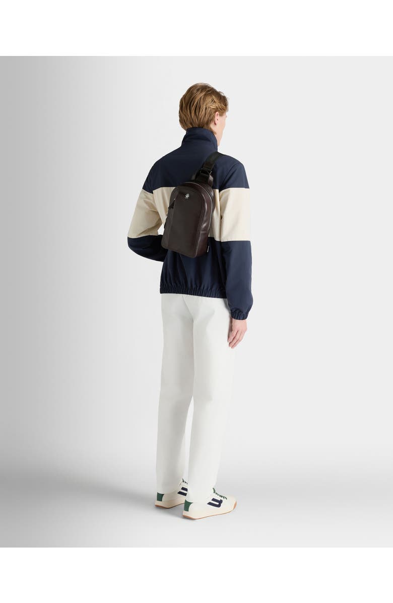 Bally Ray Sling Bag in Leather, Alternate, color, Brown