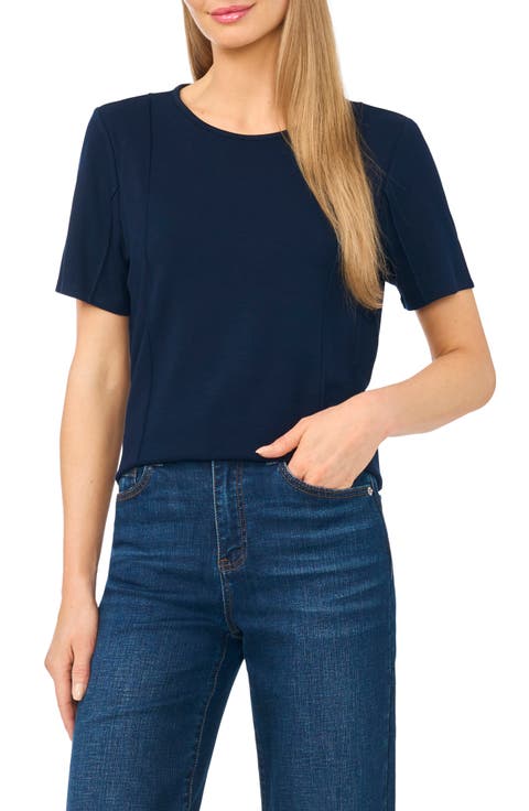 Princess Seam Short Sleeve Top