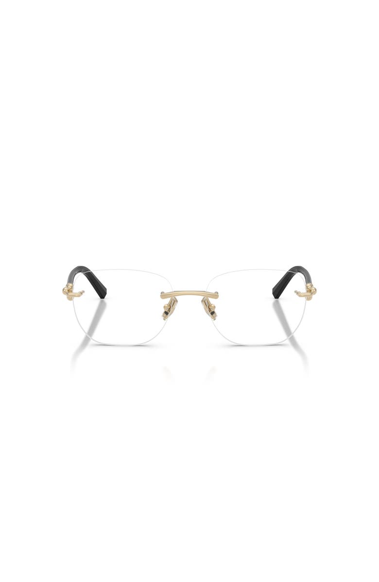 Tiffany & Co. 54mm Square optical glasses, Alternate, color, Gold
