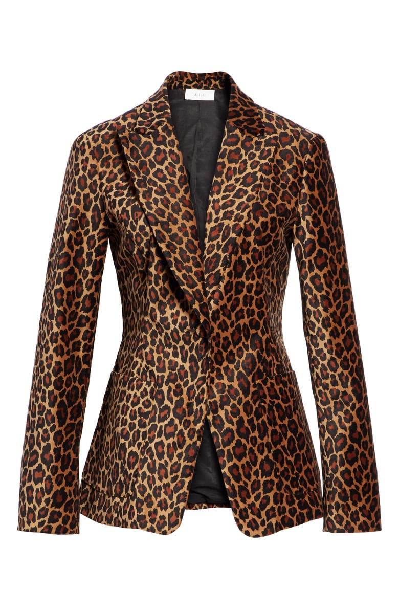A.L.C. Mercer Marina Leopard Print Jacket, Alternate, color, 
