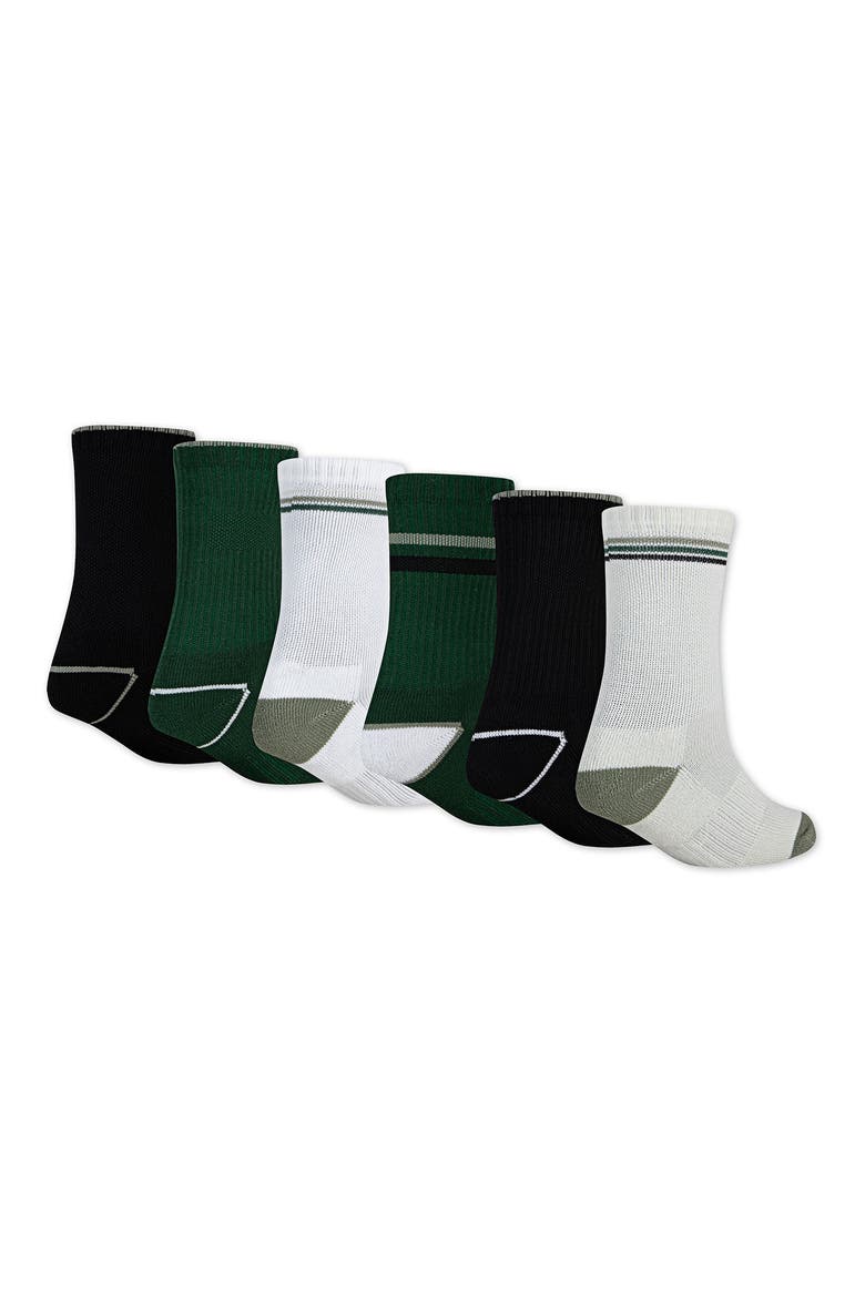 6-Pack Cushioned Dri-FIT Crew Socks, Alternate, color, BLACK