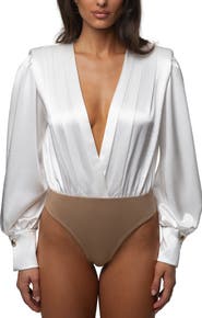 JLUXLABEL Satin Radiance Bodysuit