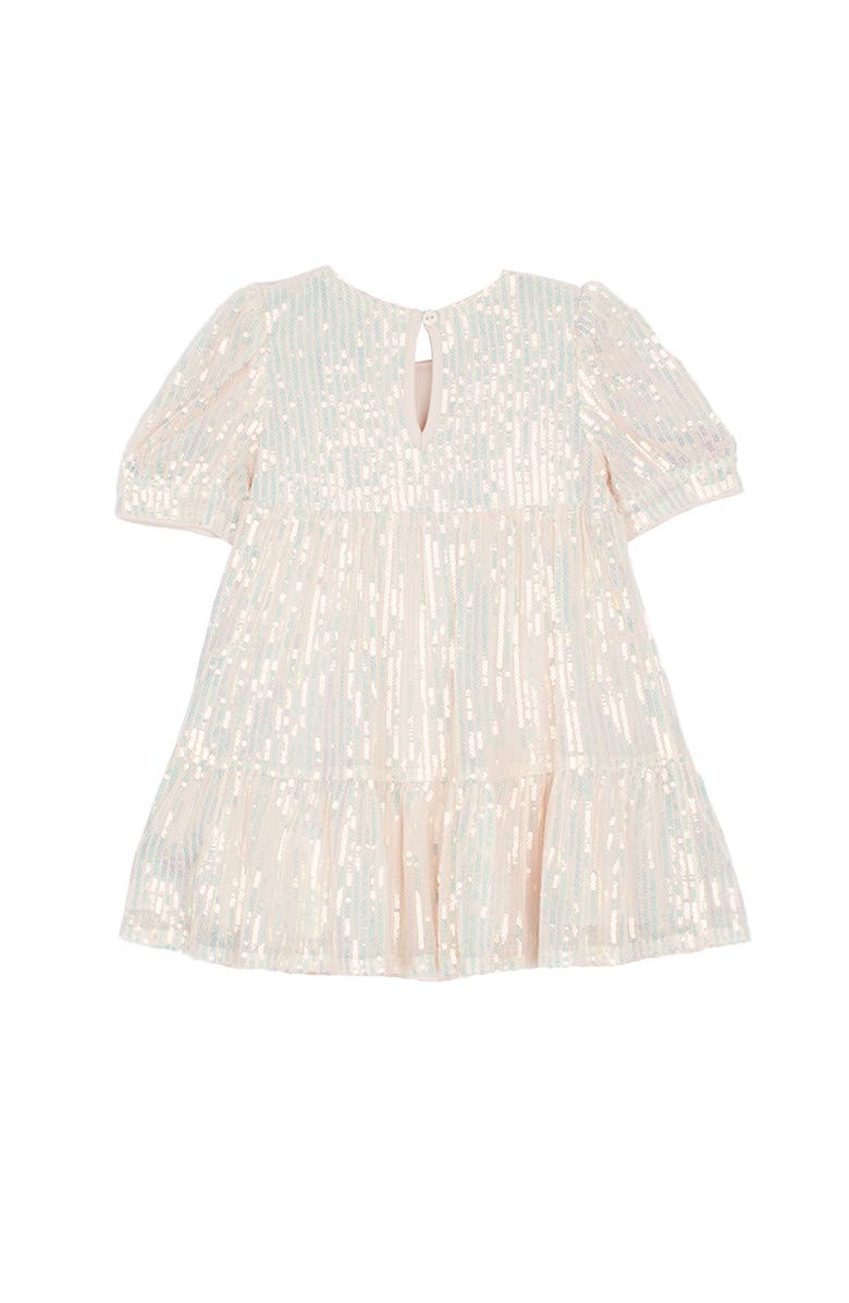 Isobella & Chloe Taylor Sequined Little Big Girl Dress, Alternate, color, Pink
