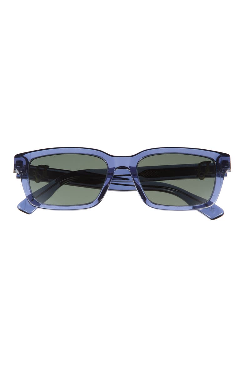 Oblique S5I Rectangular Sunglasses, Main, color, BLUE/ OTHER / GREEN
