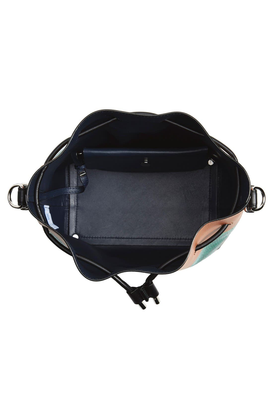 'Medium' Bucket Bag, Alternate, color, DUNE/ ALOE