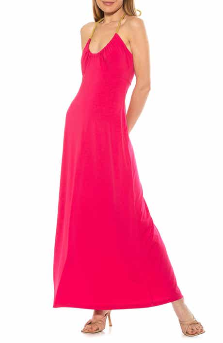 ALEXIA ADMOR Selena Scoop Neck Maxi Dress