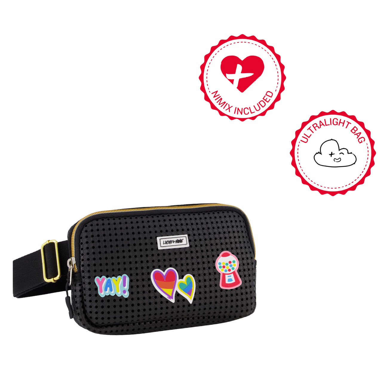 Fanny Pack with Nimix Yay Set, Alternate, color, Gold Edition