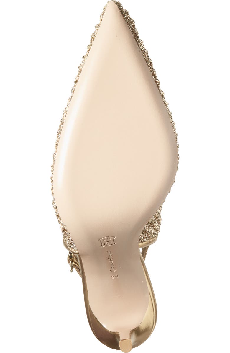 Gianvito Rossi Pointy Toe Slingback Sandal, Alternate, color, Mekong