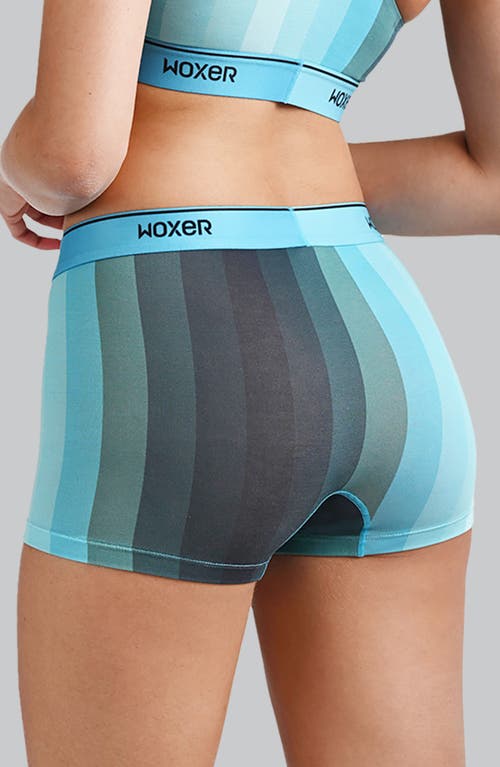 Woxer Star Ultra-soft 3-inch Boxer Briefs In Blue