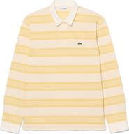 Lacoste Stripe Long Sleeve Rugby Polo
