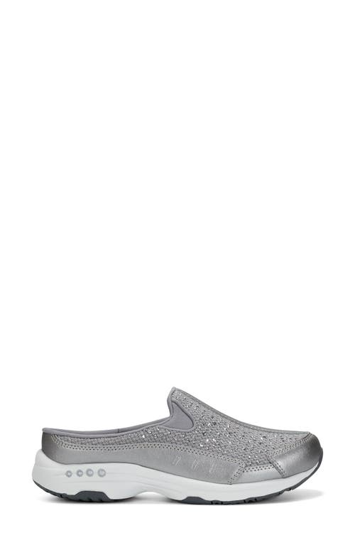 Easy Spirit Travel Sparkle Clog In Medium Gray