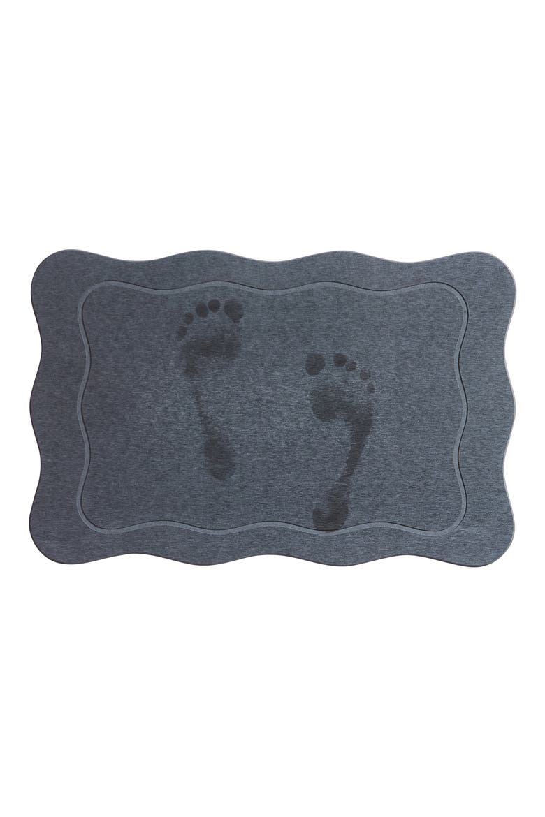 Pink Bow Bath Mat, Alternate, color, GREY