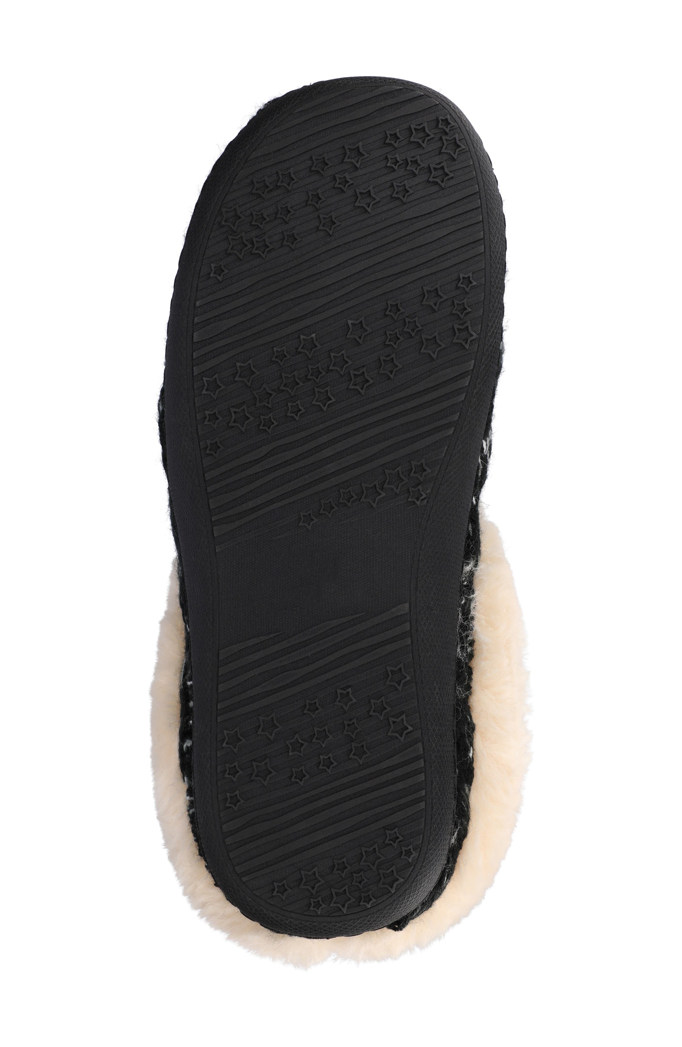 Journee Collection Adiah Faux Fur Trim Slipper, Alternate, color, Black