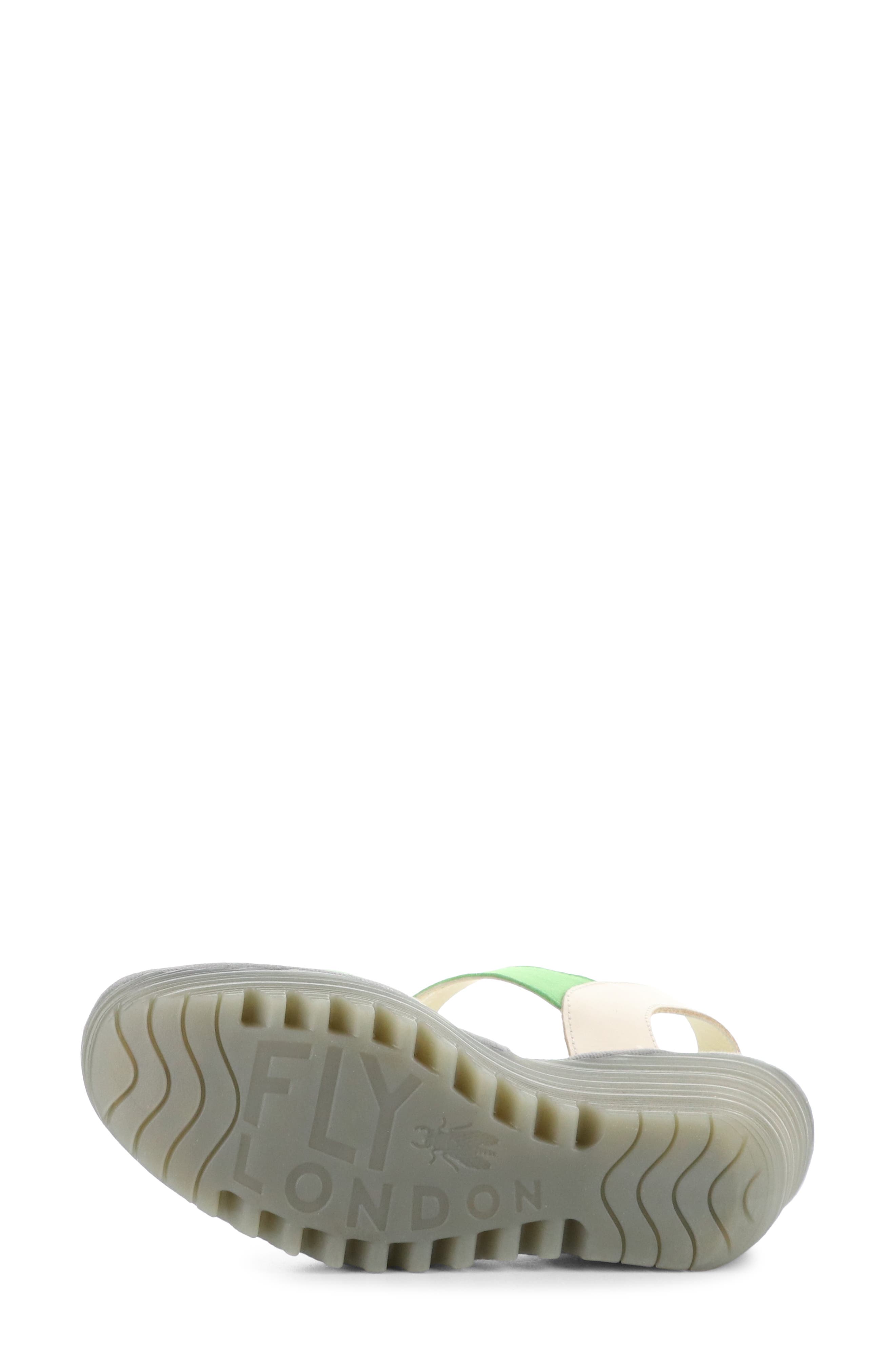 Fly London Yox Slingback Platform Wedge Sandal, Alternate, color, Pistachio