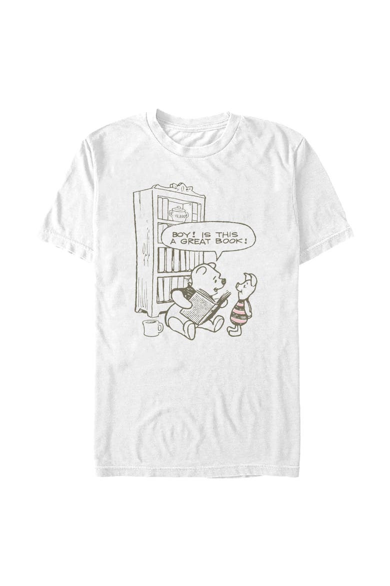 Men's Great Book Friends Short Sleeve T-Shirt, Main, color, White