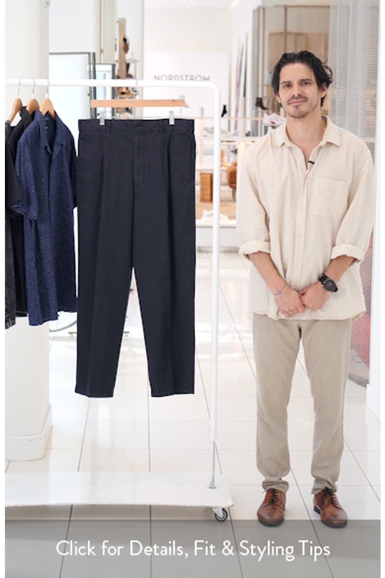 Georges Pleated Cotton Pants video