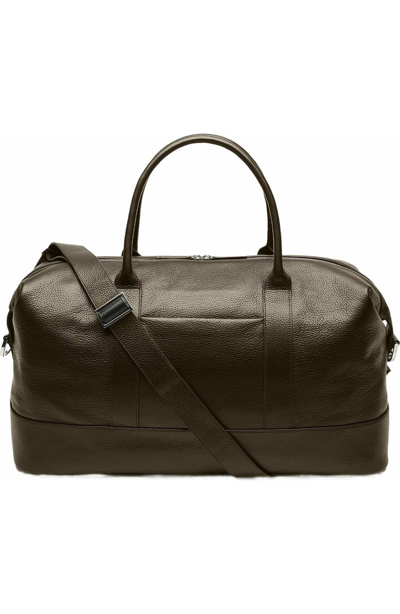 Want Les Essentiels Kelowna Pebble-Grained Leather Weekender Bag, Alternate, color, Dark Brown