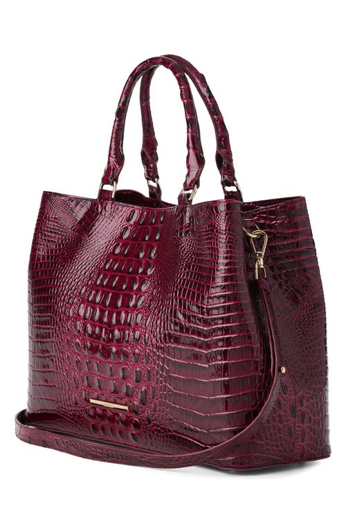 Brahmin Denise Croc Embossed Leather Tote