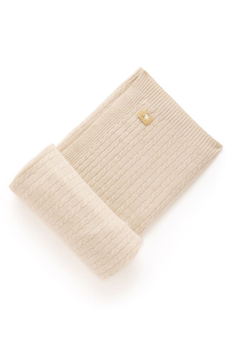 Cashmere Blanket, Main, color, Camel Melange