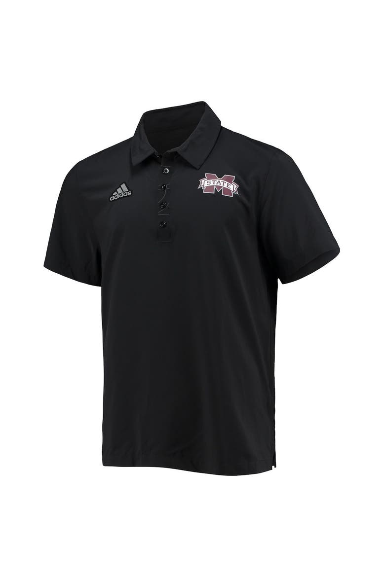 Men's adidas Black Mississippi State Bulldogs Playoff Pack Primegreen Polo, Alternate, color, Black