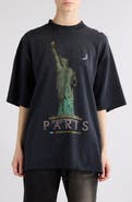 Balenciaga Paris Liberty Medium Fit Distressed Cotton