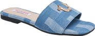 True Religion Mona Bling Logo Single Band Sandal