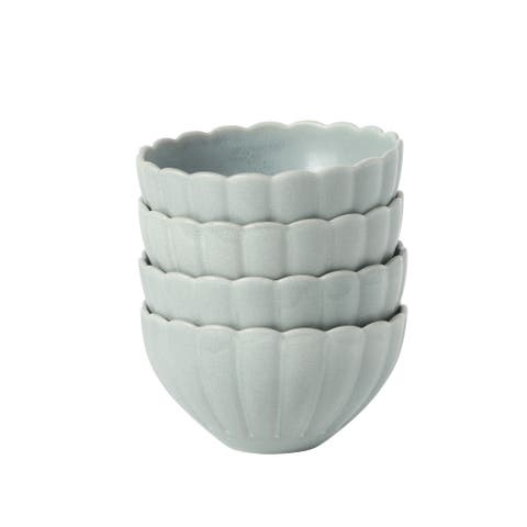Bistro Fleur Stoneware Cereal Bowls Set