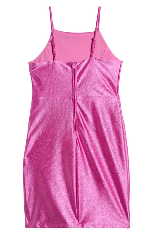 Shop Love, Nickie Lew Kids' Metallic Strappy Dress In Doll Pink
