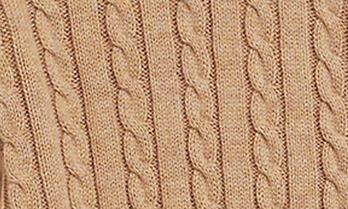 Polo Ralph Lauren Cable-knit Button-up Cardigan In Brown