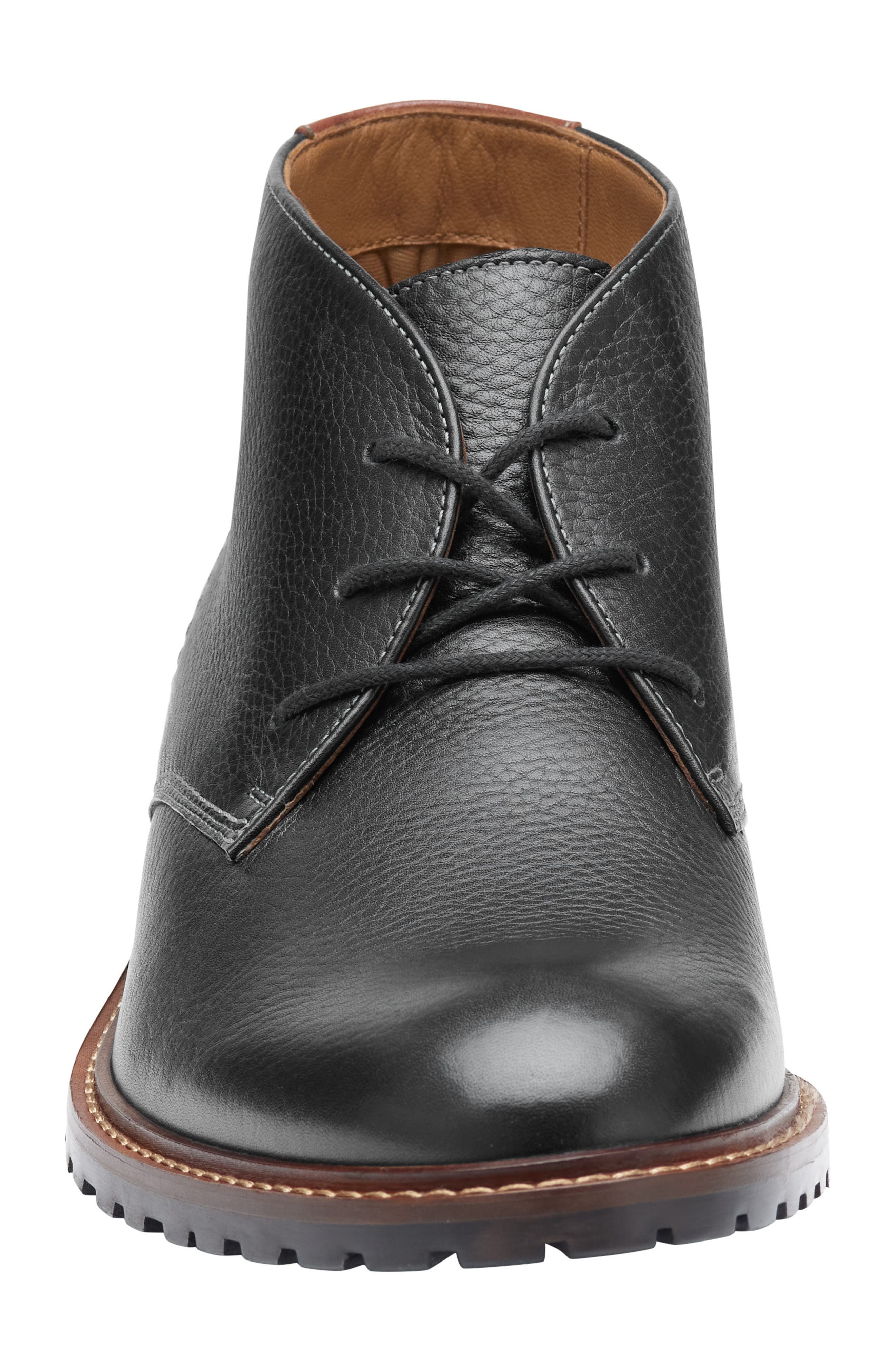 Johnston & Murphy Boswell Chukka Boot, Alternate, color, Black Full Grain