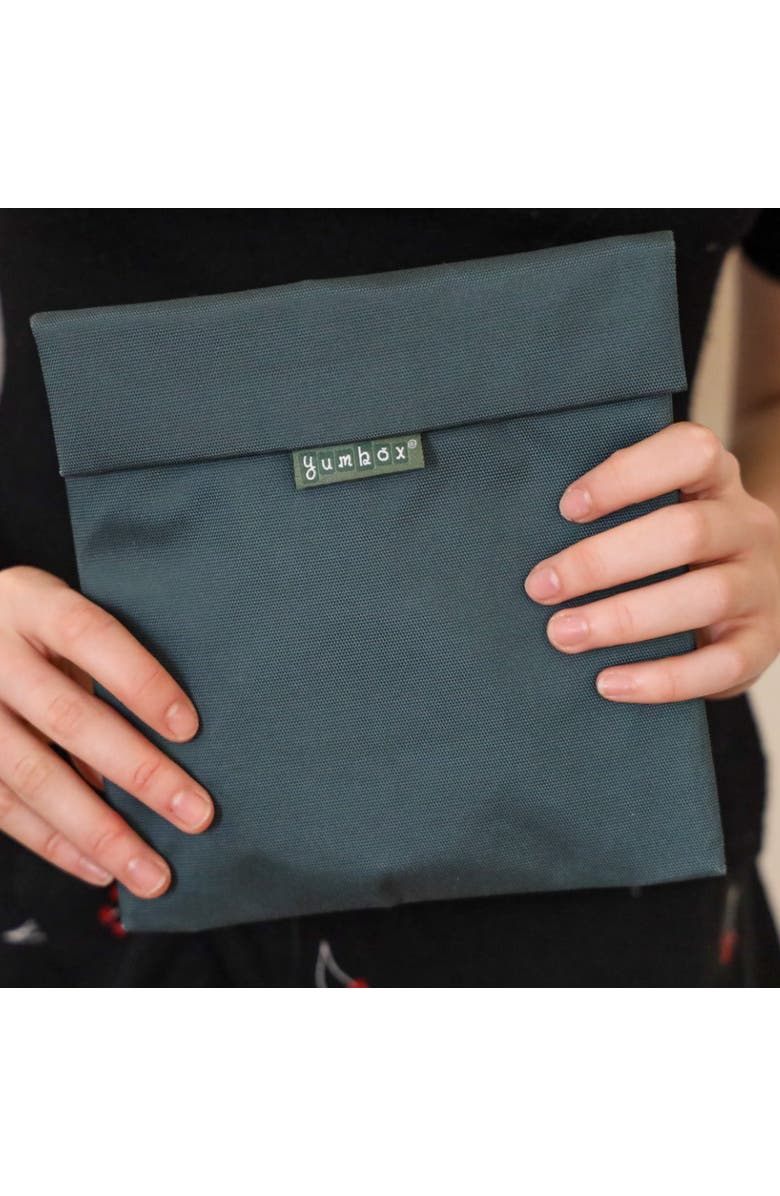 Yumbox Reusable Sandwich Bags Insulated, Washable, Eco-Friendly Fabric Pouches for Snacks, Wraps & Lunches, Alternate, color, Fern