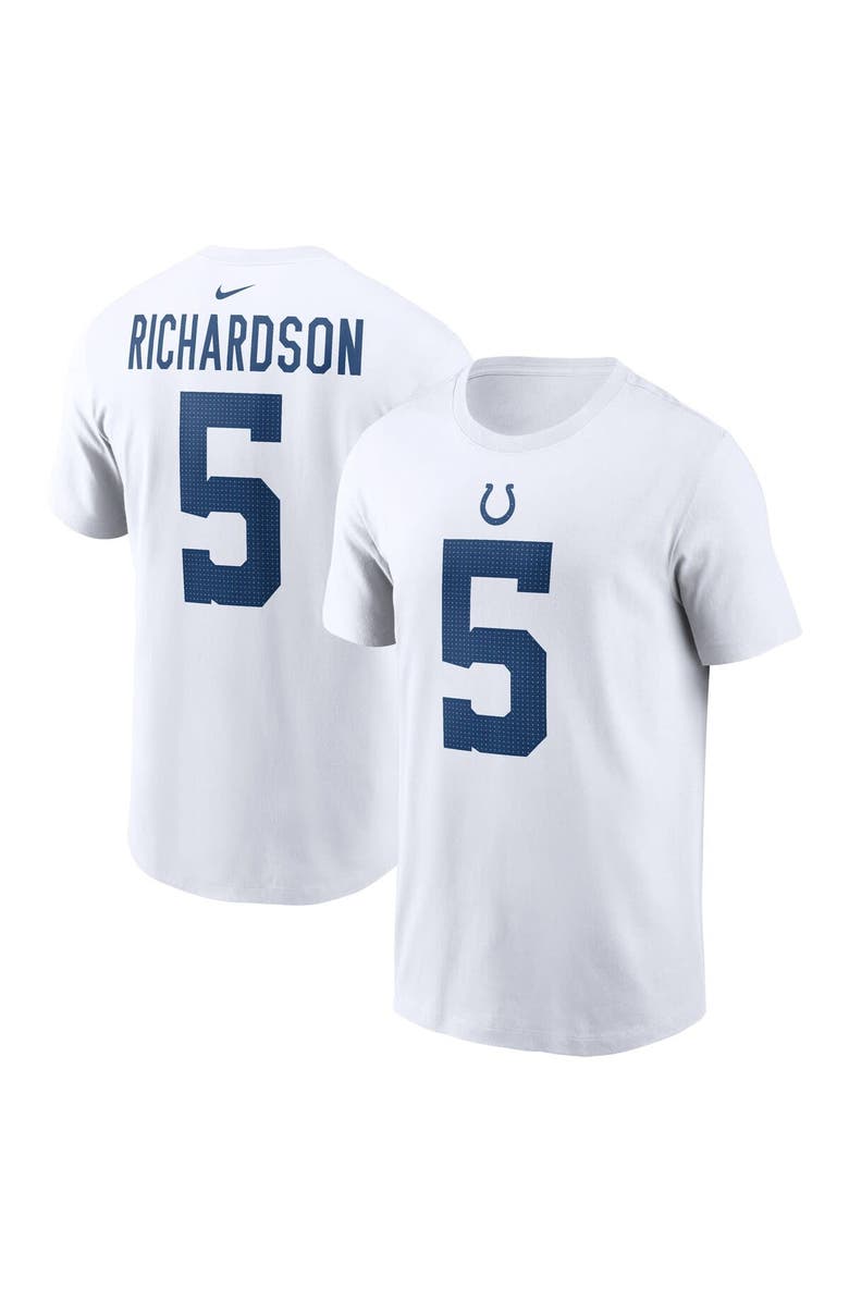 Nike Men's Nike Anthony Richardson White Indianapolis Colts 2023 NFL Draft First Round Pick Player Name & Number T-Shirt, Main, color, White