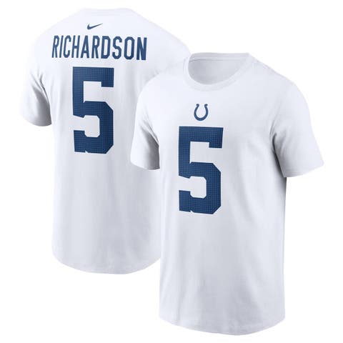 Men's Nike Anthony Richardson White Indianapolis Colts 2023 NFL Draft First Round Pick Player Name & Number T-Shirt