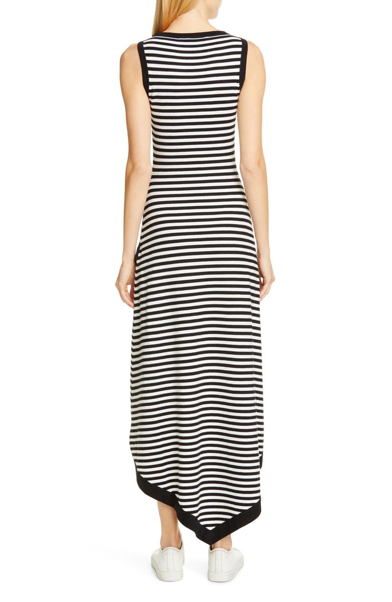 Victor Glemaud Striped High/Low Sweater Dress, Alternate, color,