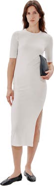 Another Tomorrow ELBOW SLEEVE DRESS