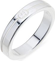 Gucci Logo Tag Sterling Silver Ring