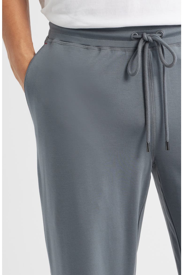 Stretch Cotton & Modal Blend Drawstring Pajama Pants, Alternate, color, OCEAN