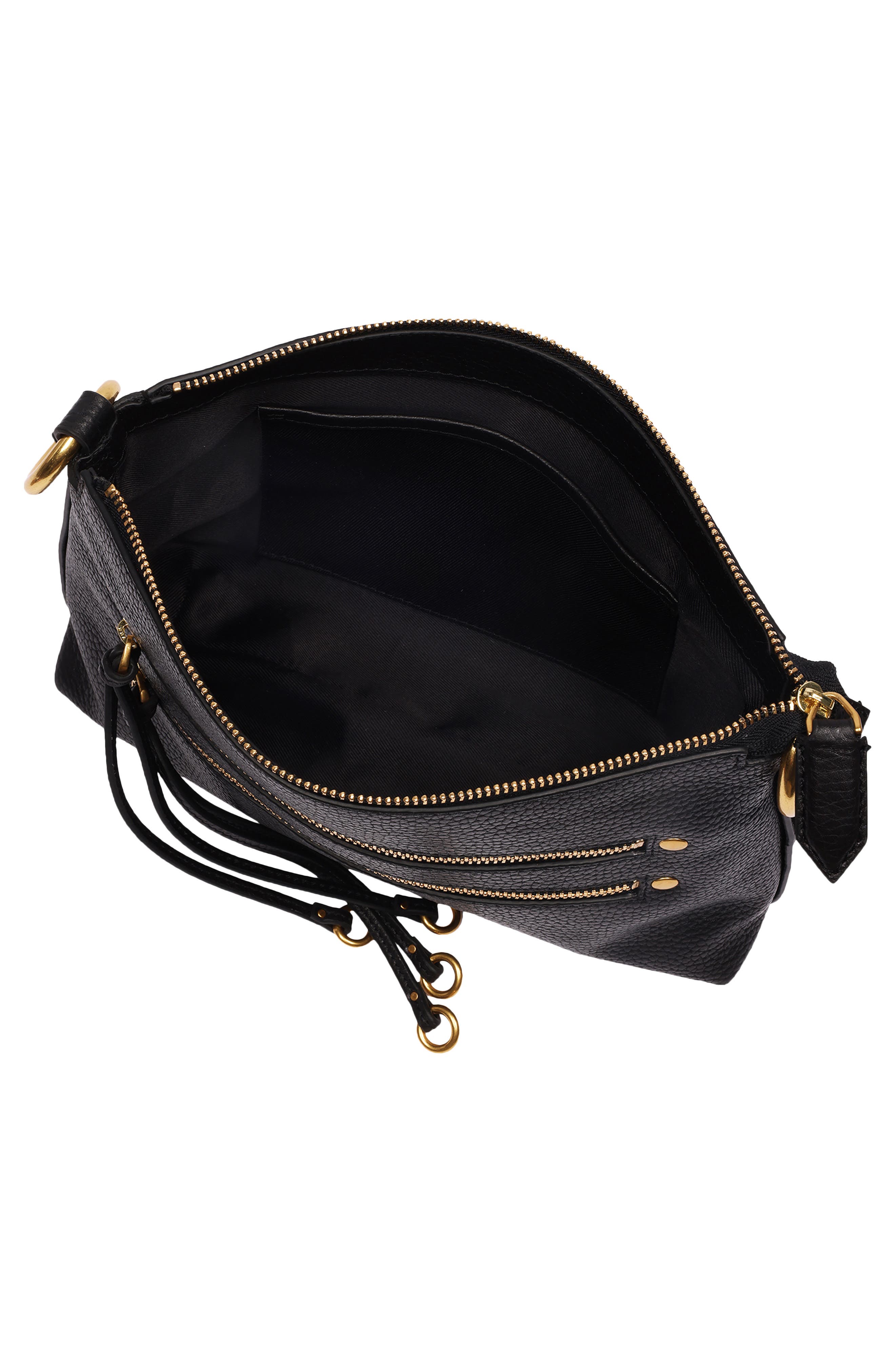 Rivington Leather Crossbody Bag, Alternate, color, BLACK