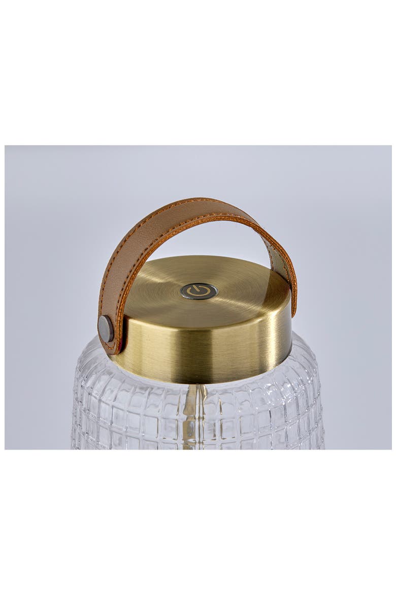 Samara Cordless LED Table Lantern, Alternate, color, ANTIQUE BRASS