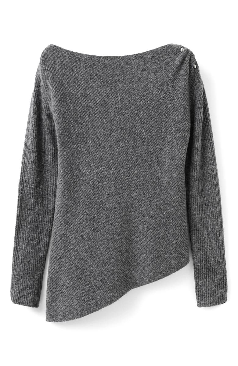 MANGO Asymmetric Hem Sweater, Alternate, color, 