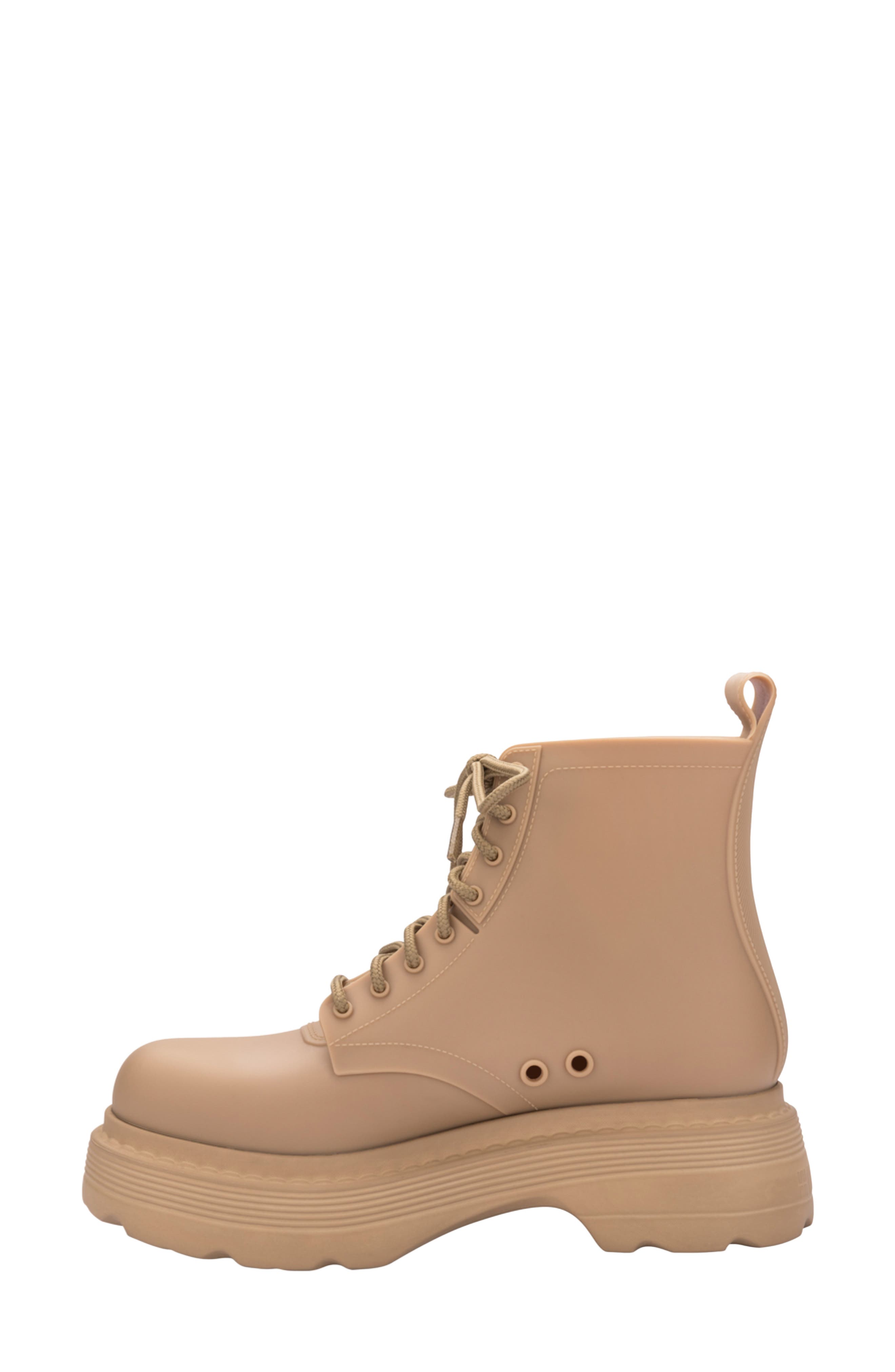 Coturno Soft Platform Boot, Alternate, color, MATT BEIGE