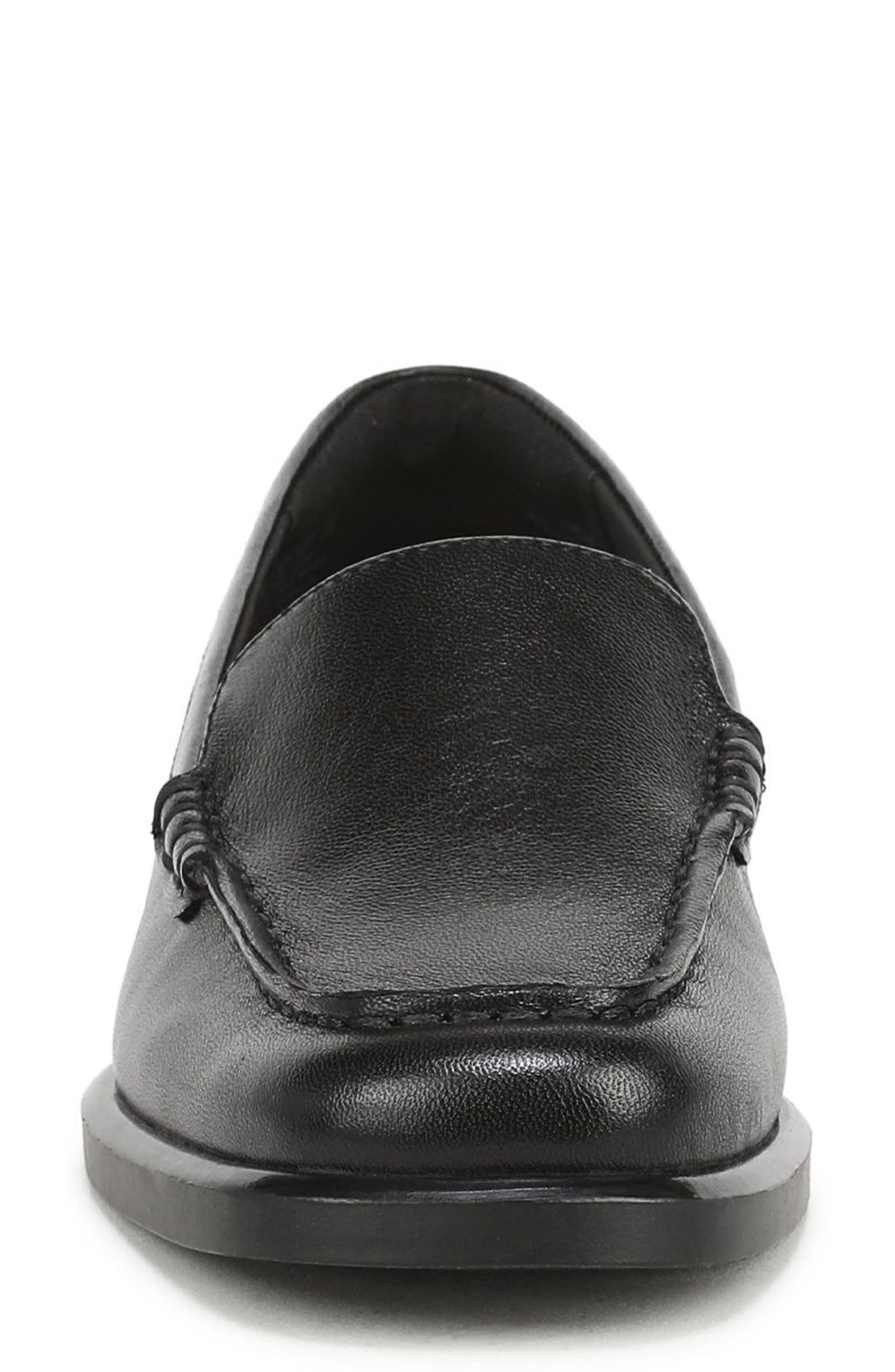 Henley Leather Loafer, Alternate, color, BLACK LEATHER