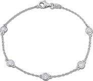 Julianna B. Lab-Grown Diamond Station Bracelet Sterling Silver