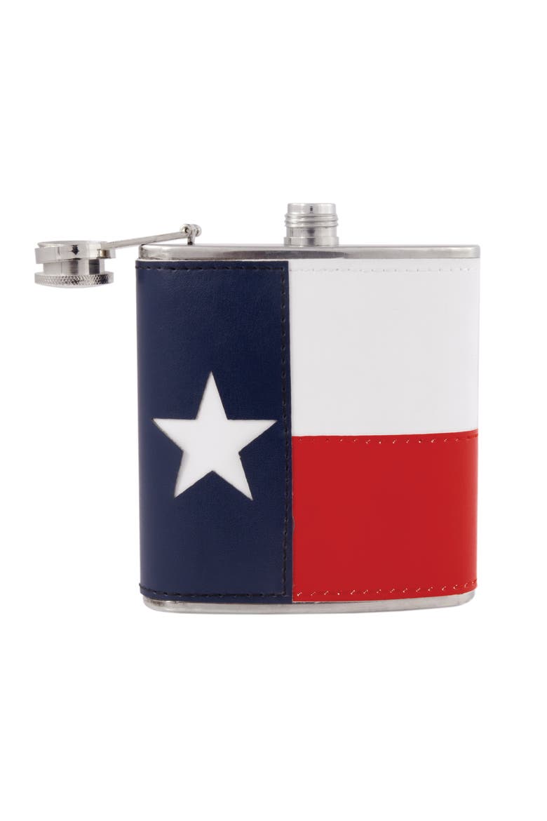 Texas Flag Flask, Alternate, color, Multicolor