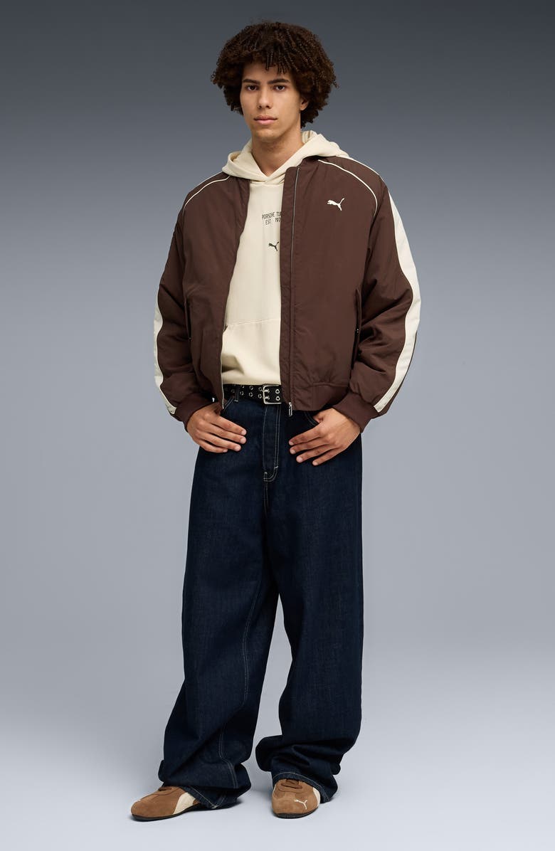 PUMA Porsche League Graphic Hoodie, Alternate, color, Alpine Snow